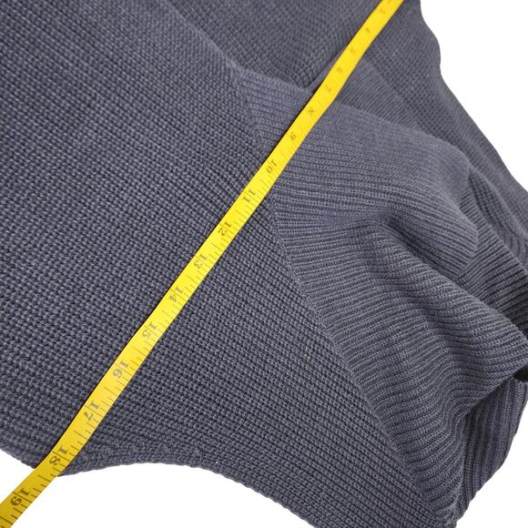 Talbots Womens Open Front Drape Cardigan Vest Size Small Petite Navy Blue Knit - Picture 8 of 9